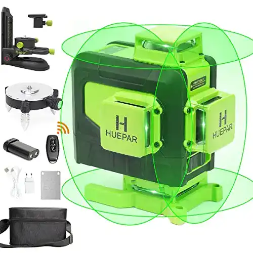Huepar-Laser Huepar 904DG 4×360 Laserniveau selbstnivellierend