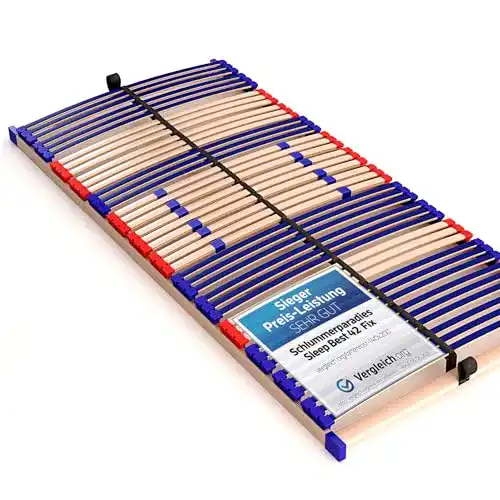 Lattenrost 140 x 200 cm Schlummerparadies stabil 100% BUCHE