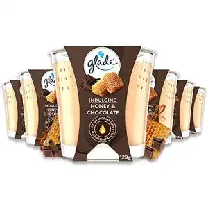 Glade-Duftkerzen Glade Duft-Kerze, 6er Pack, Honey & Chocolate