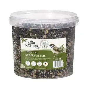 Vogelfutter Dehner Natura Wild, Streufutter im Eimer, 3 kg