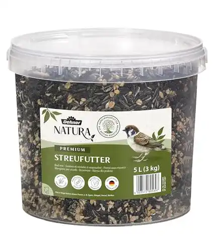 Vogelfutter Dehner Natura Wild, Streufutter im Eimer, 3 kg