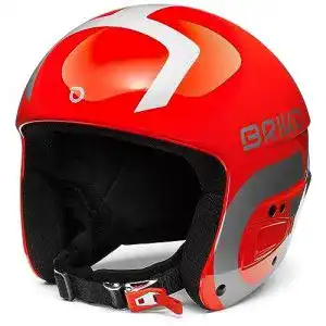 Briko-Skihelm Briko (ZIOIO) Vulcano Fis 6.8, Shiny Red Silver