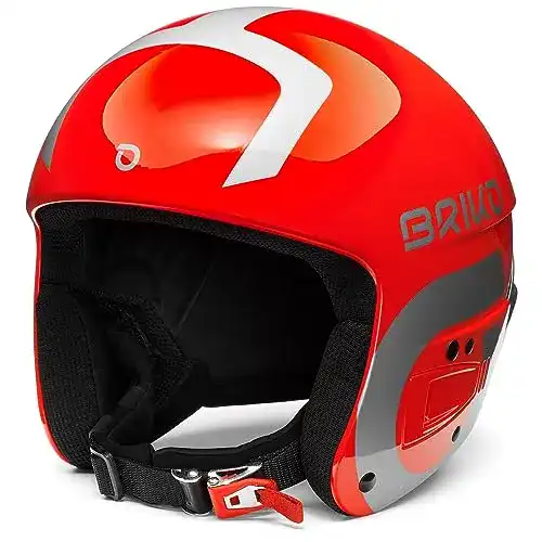 Briko-Skihelm Briko (ZIOIO) Vulcano Fis 6.8, Shiny Red Silver