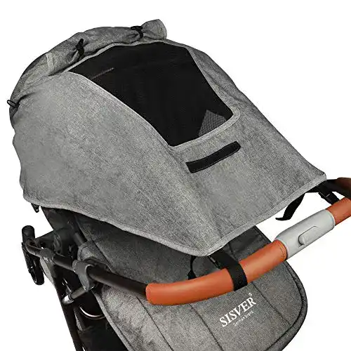 Sonnensegel Kinderwagen Fengzio mit Sichtfenster