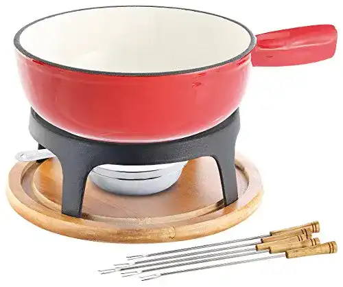 Käsefondue Rosenstein & Söhne Fondue: Set, Gusseisen, Ø24 cm