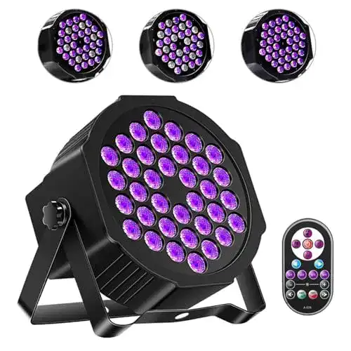 Schwarzlicht-Strahler NIPEECO UV Schwarzlicht, 36 LEDs UV