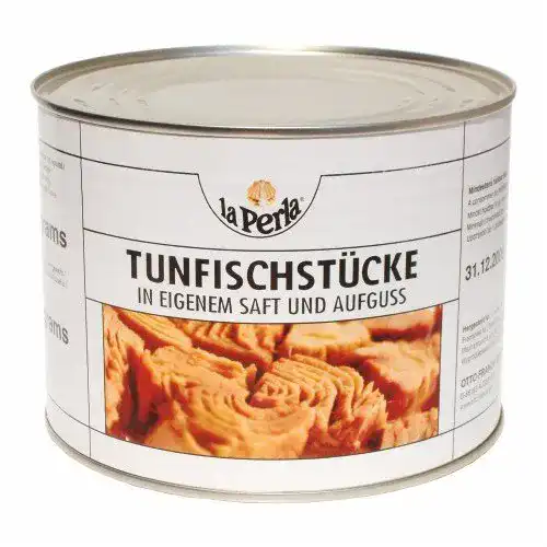 Thunfisch-Dose La Perla Thunfischstücke in eigenem Saft, 1705 g