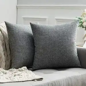 Kissenbezug MIULEE Kissenbezüge Kissenhülle Leinen-Optik, 2er