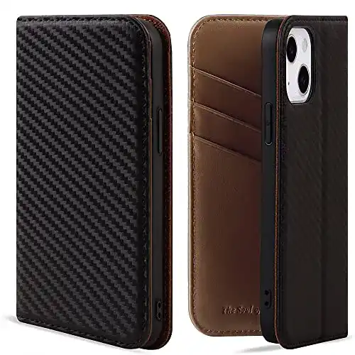 iPhone-13-Leder-Case VISOUL iPhone 13 Hülle, Handyhülle