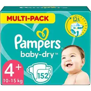 Pampers-Windel Pampers Windeln Größe 4+ Baby-Dry, Maxi Plus