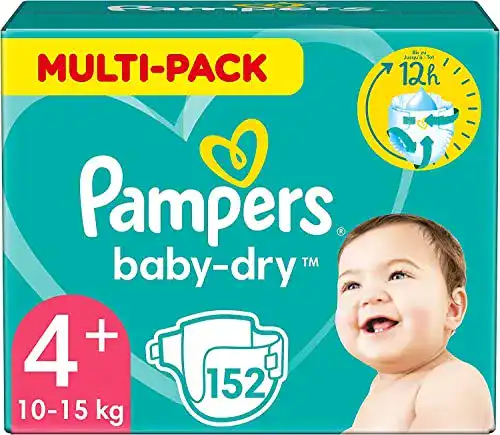 Pampers-Windel Pampers Windeln Größe 4+ Baby-Dry, Maxi Plus