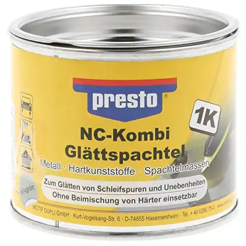 Spachtelmasse (Auto) presto 601532 NC-Kombi Glättspachtel 250 g