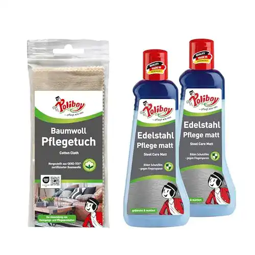 Edelstahlreiniger Poliboy … pflegt wie neu Poliboy, 2×200 ml