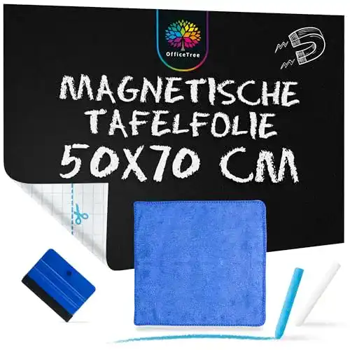 Magnetfolie OfficeTree Magnetische Tafelfolie Selbstklebend