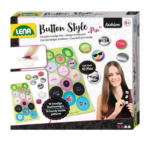 Buttonmaschine Lena 42566 – Button style Pin, Spiel