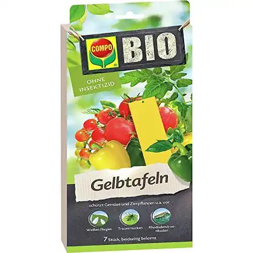 Gelbtafeln Compo BIO , Leimfalle, Inklusive Aufhänger je 7 Stück