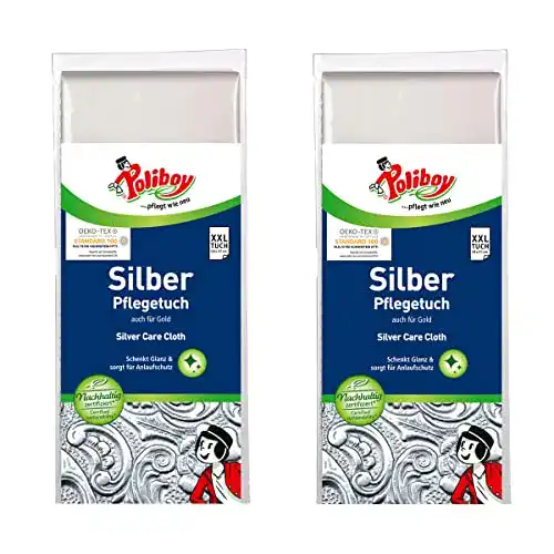 Silberputztuch Poliboy … pflegt wie neu, Silber Pflege, 2er Pack