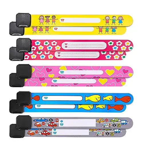 Notfallarmband Kinder Ponangaga 10 Stück Wasserfest
