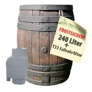 Regentonne AMUR EICHENFASS 240L m. REGENSAMMLER T33