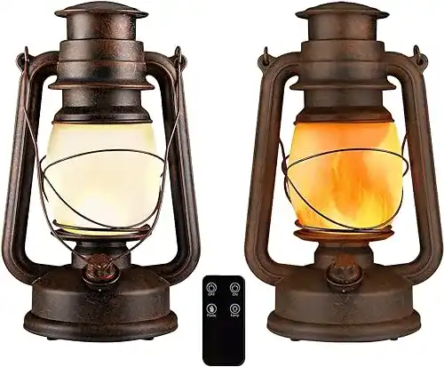 Antik-Lampe YINUO LIGHT LED Laterne Vintage Sturmlaterne, 2 St.