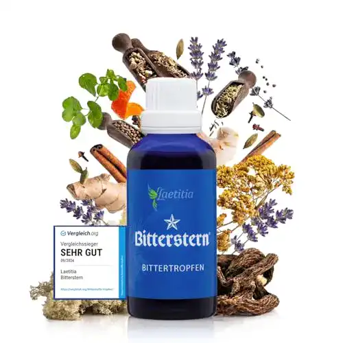 Bitterstoffe-Tropfen Original Bitterstern von Laetitia, 50 ml