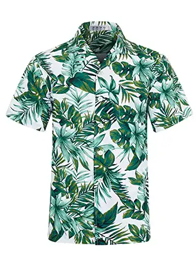 Hawaiihemd iCKER Herren Kurzarmhemd 3D-Gedrucktes Hemd