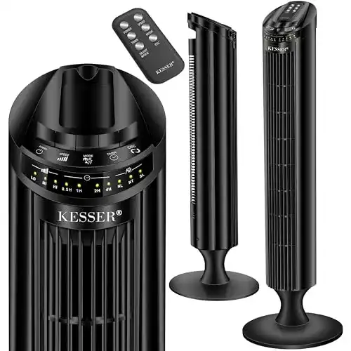 Turmventilator KESSER ® mit Fernbedienung, 3 Stufen | 90 cm