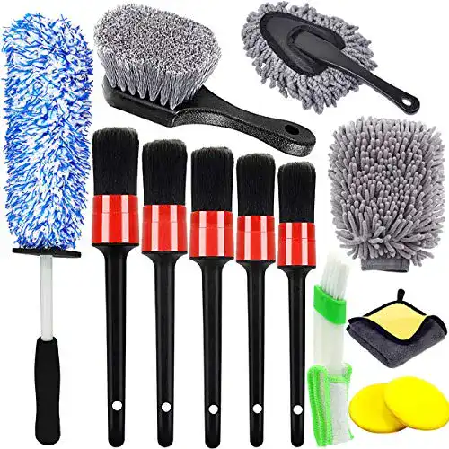 Auto-Reinigungsset MAQ 13er Auto Reinigung Bürsten Pinsel Set