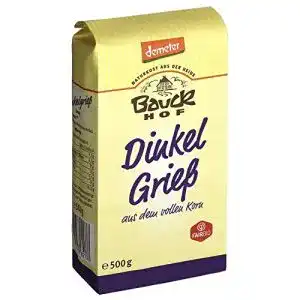 Grießbrei Baby Bauckhof Bauck Bio Dinkel Vollgries, 500 g