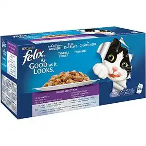 Felix-Katzenfutter FELIX Katzennassfutter Gelee Gemischte Vielfalt
