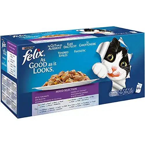 Felix-Katzenfutter FELIX Katzennassfutter Gelee Gemischte Vielfalt