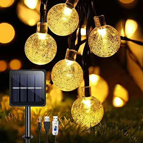 Solar-Lichterkette TOPYIYI Solar Lichterkette Außen, 8M 50er LED