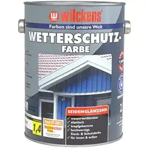 Wetterschutzfarbe Weiß Wilckens Wetterschutzfarbe, 2,5 Liter