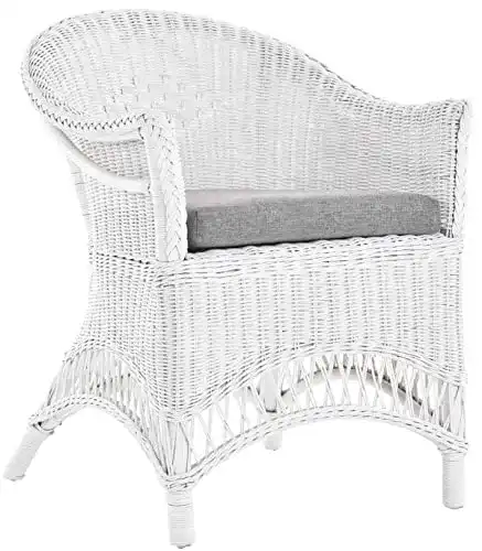 Rattansessel korb.outlet Landhaus Flechtsessel aus Natur-Rattan