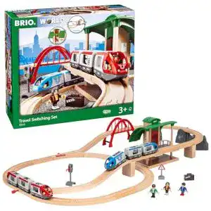 Holzeisenbahn BRIO World 33512 Großes Bahn Reisezug Set