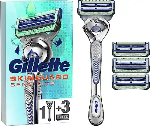 Gillette-Rasierer Gillette SkinGuard Sensitive Nassrasierer Flexgriff