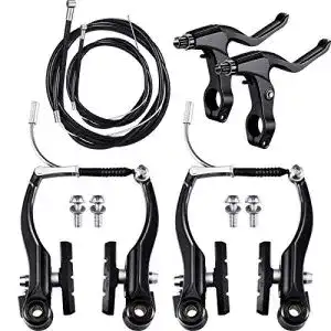 Fahrradbremse Boao Kompletter Fahrrad Bremsen Set, Schwarz