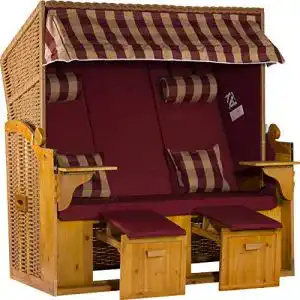 Strandkorb (3-Sitzer) Webavita, Ostsee XXL, montiert