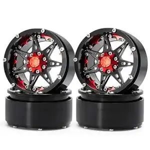 RC-Felgen AXspeed 4 Stücke 2,2 Zoll RC Beadlock Felgen Räder