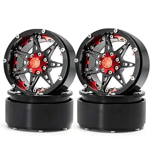 RC-Felgen AXspeed 4 Stücke 2,2 Zoll RC Beadlock Felgen Räder