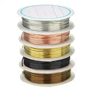 Schmuckdraht Cosswe 5 Rollen 0.5mm Handwerk Schmuck Draht