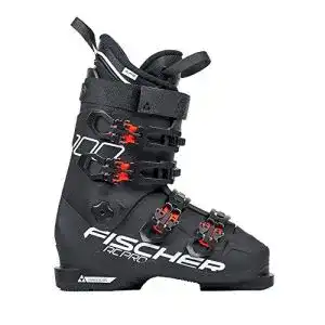 Skischuhe FISCHER Unisex – Erwachsene, schwarz/rot, 29.5 RC PRO