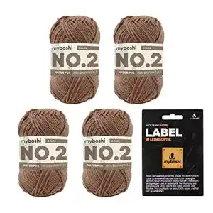 Vegane-Wolle myboshi No.2-Wolle, inkl. original Label