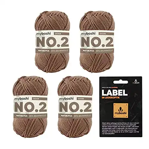 Vegane-Wolle myboshi No.2-Wolle, inkl. original Label
