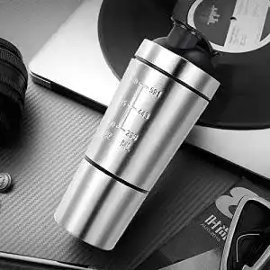 Edelstahl-Shaker LQKYWNA Protein Shaker 700ml