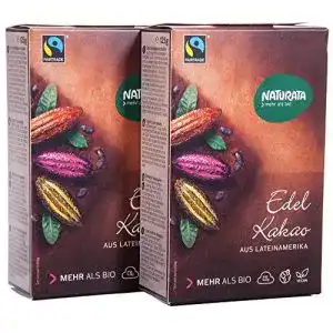 Bio-Kakaopulver Naturata Bio Edelkakao, Lateinamerika, 2×125 gr