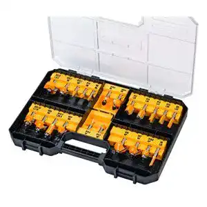 Fräser-Set DEWALT 22 tlg. in Aufbewahrungsbox DT90017-QZ