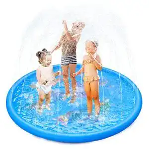 Wasserspielzeug Anpro 170CM Splash Pad, 15 Anti-Rutsch-Streifen