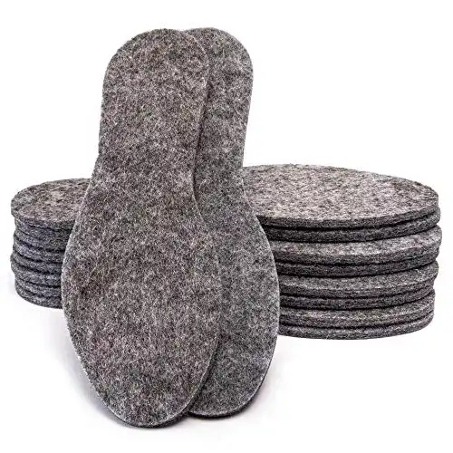Filzsohlen SULPO 5 Paare Filz Einlegesohlen extra dicke 6 mm