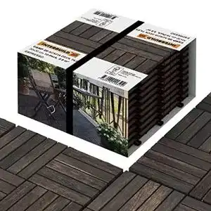 Holzfliesen Balkon INTERBUILD REAL WOOD INTERBUILD Akazie